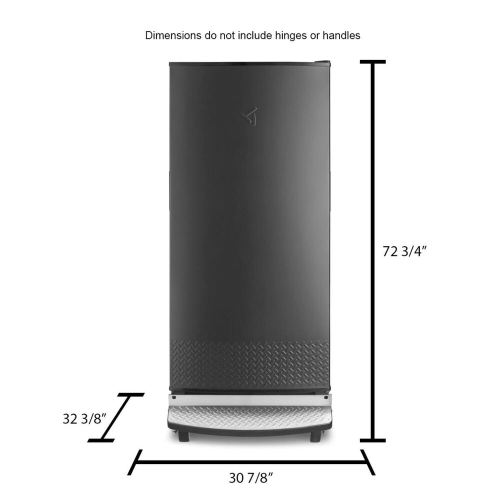 Gladiator 17.8 Cu. Ft. Upright Freezer in Black Nebraska Furniture Mart