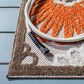 Safavieh Cabana CBN676C 4"5" x 6"5" Beige and Orange Indoor/Outdoor Area Performance Rug, , large