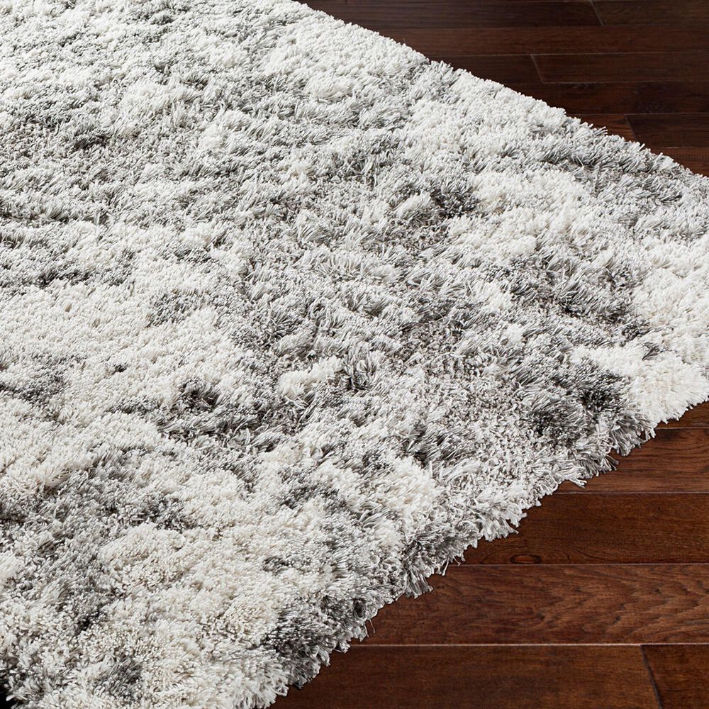 Surya Alta Shag 5&#39;3&quot; x 7&#39; Off-White, Light Gray, Medium Gray and Gray Area Rug, , large