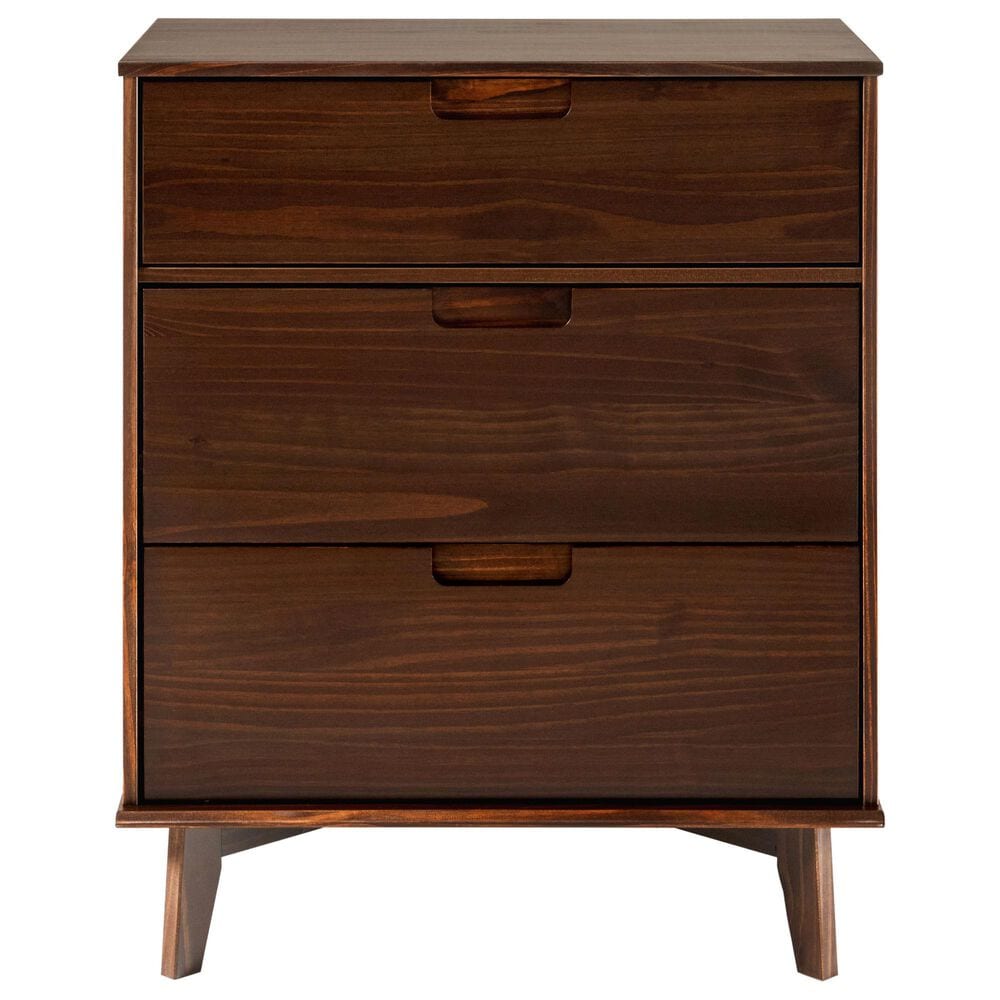 Walker Edison Sloane 3-Drawer Dresser in Walnut, , large