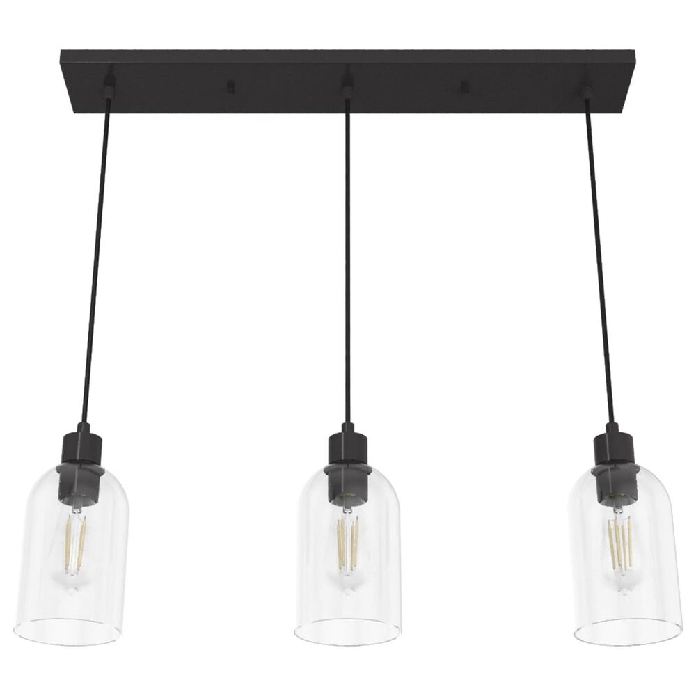 Hunter Lochmeade 3-Light Linear Pendant Cluster in Noble Bronze, , large