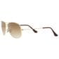 Rayban Glasses Cockpit Sunglasses with Light Brown Gradient Lenses in Polished Arista Gold, , large