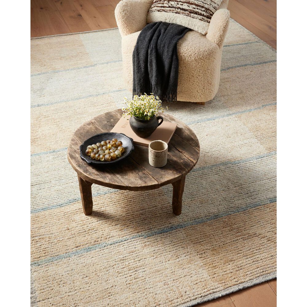 Amber Lewis x Loloi Briyana 4&#39; x 6&#39; Sky and Wheat Area Rug, , large