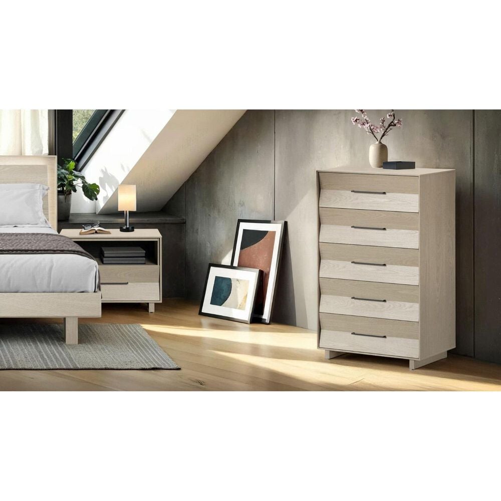 BDI Kava 5-Drawer Chest in Washed Oak, , large