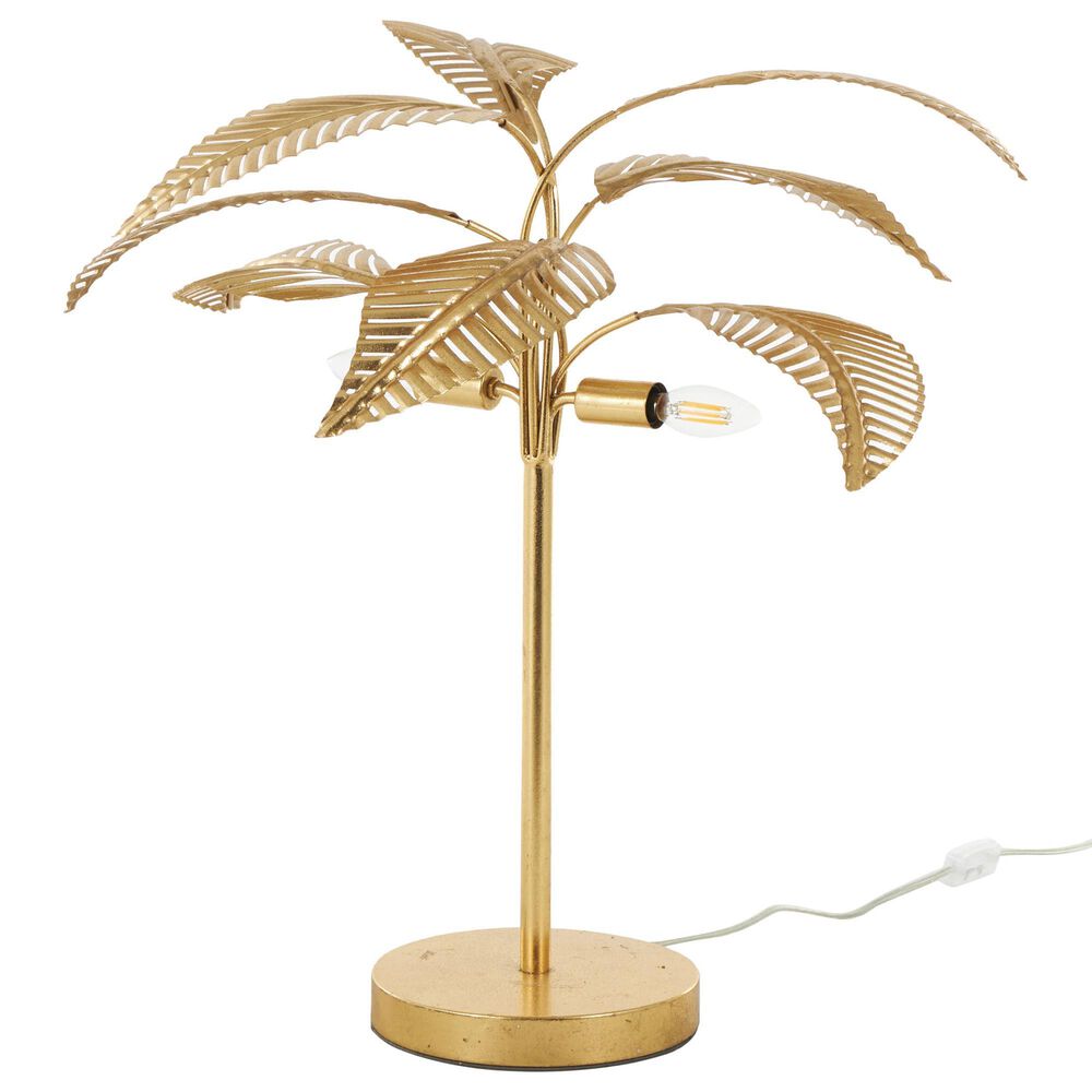 Maple and Jade 26" Metal Tree Table Lamp with Round Base in Satin Gold, , large