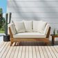 Hearth and Haven Serene Outdoor Full Expandable Sofa Daybed in Beige, , large