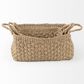 Mercana Emra Rectangular Basket with Handles in Light Brown (Set of 3), , large