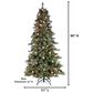 The Gerson Company 7.5" Pre-Lit Arcadia Fir Christmas Tree in Green, , large