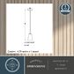 Vaxcel Beverly 1-Light Pendant in Muted Brass, , large