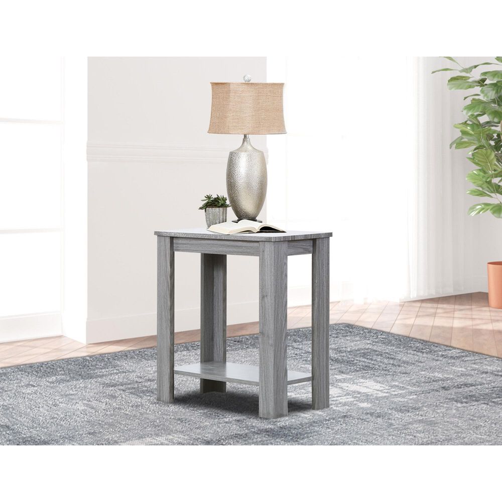 Seven Stars Two-Tier Side Table in Gray, , large