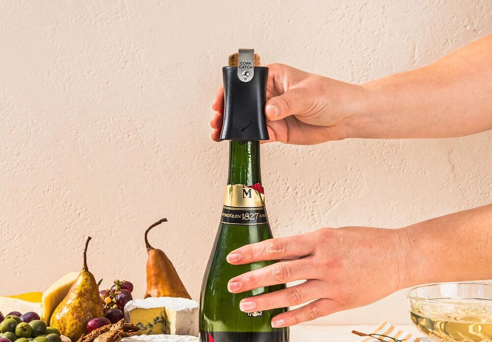 Dreamfarm Champop Bottle Opener in Black and Stainless Steel, , large