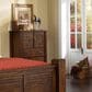 Tiddal Home Trestlewood 4-Piece King Poster Bedroom Set in Mesquite Pine, , large