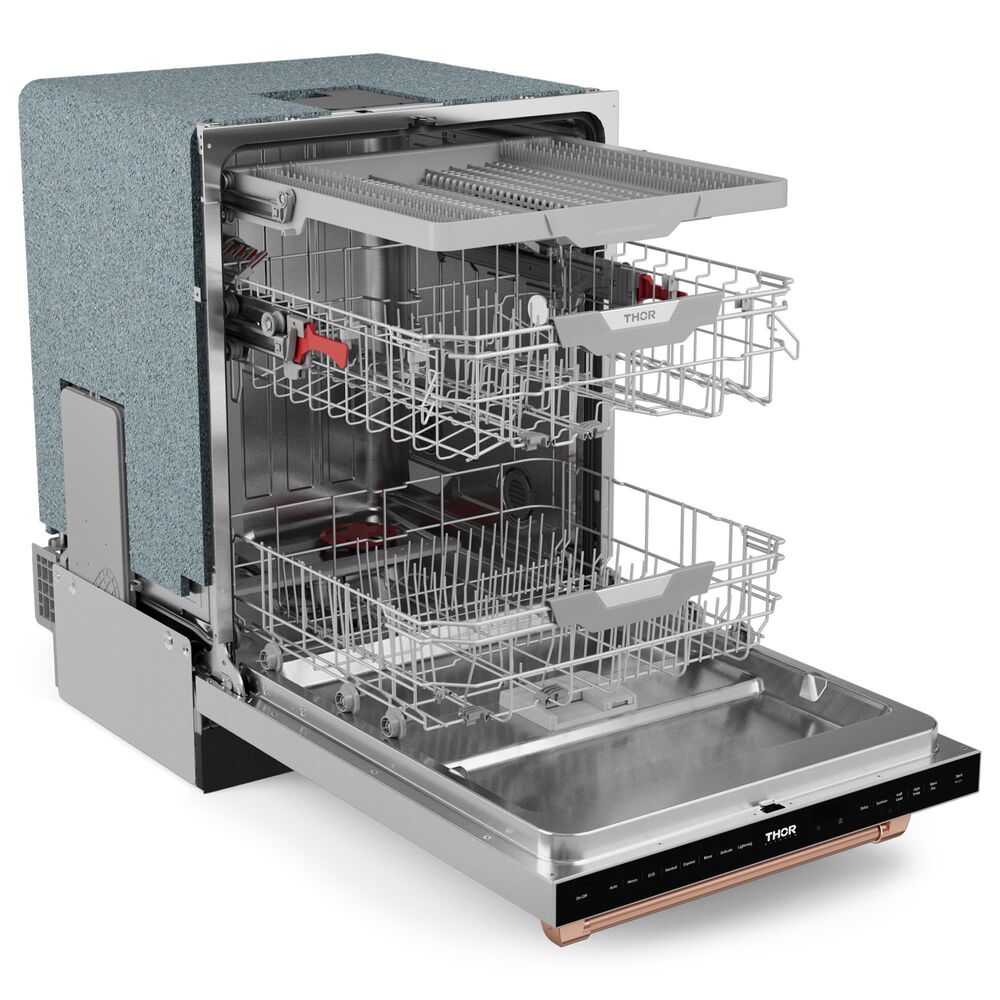 THOR KITCHEN Gordon Ramsay 24&quot; Built-In Dishwasher with Rose Gold Handle Kit in Stainless Steel, , large