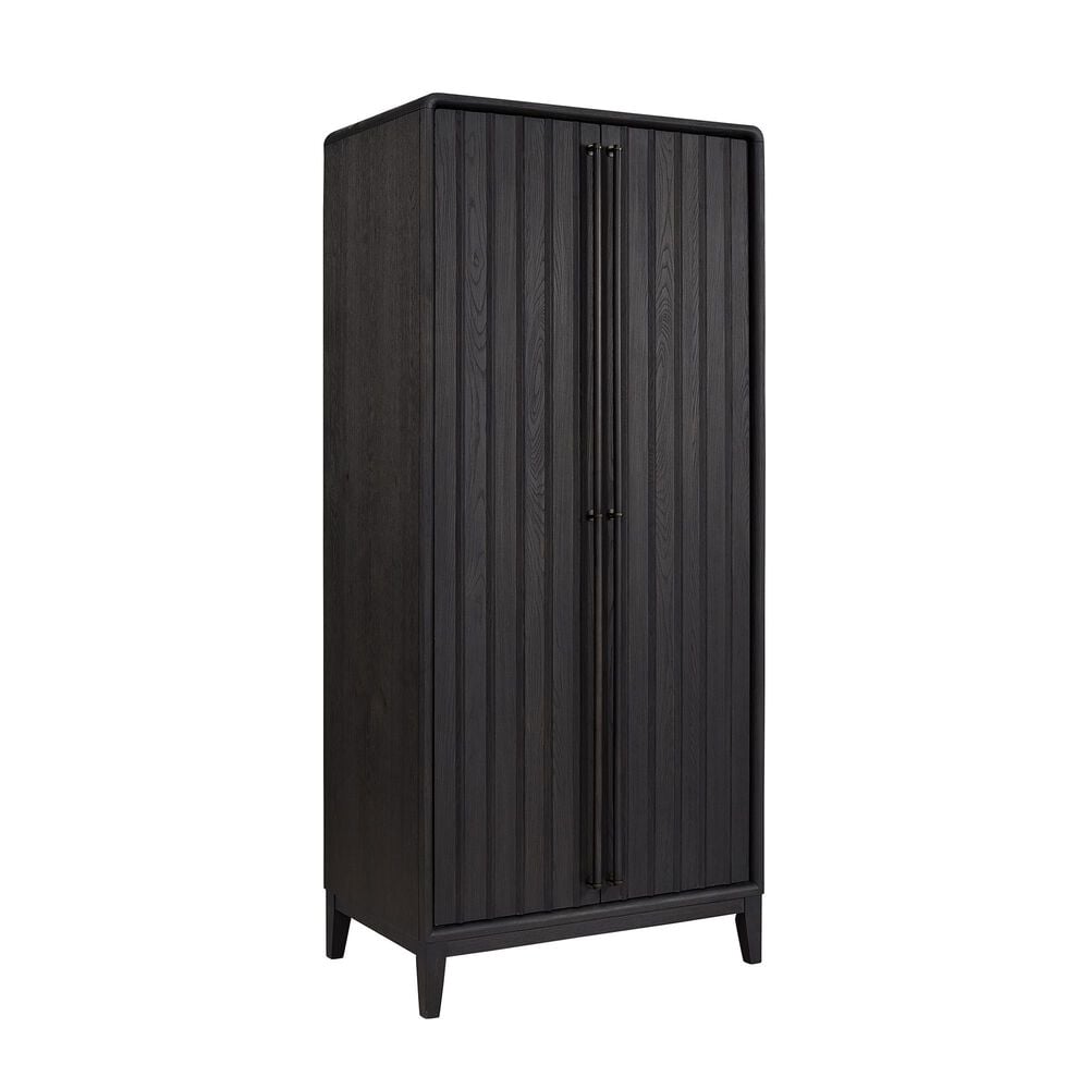 Bernards Furniture Elure Peppercorn Tall Armoire with Clothing Rod in Peppercorn Finish, , large