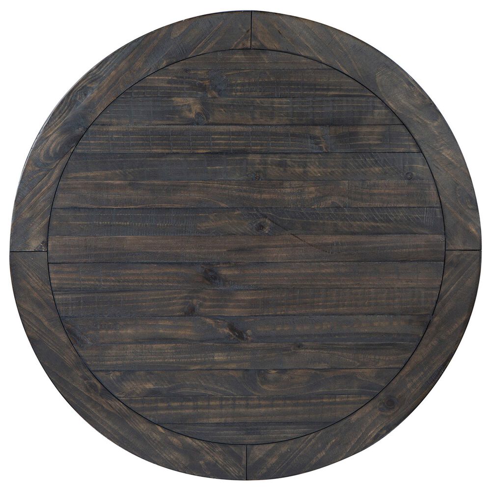 Nicolette Home Boswell Round Cocktail Table with Caster in Peppercorn, , large