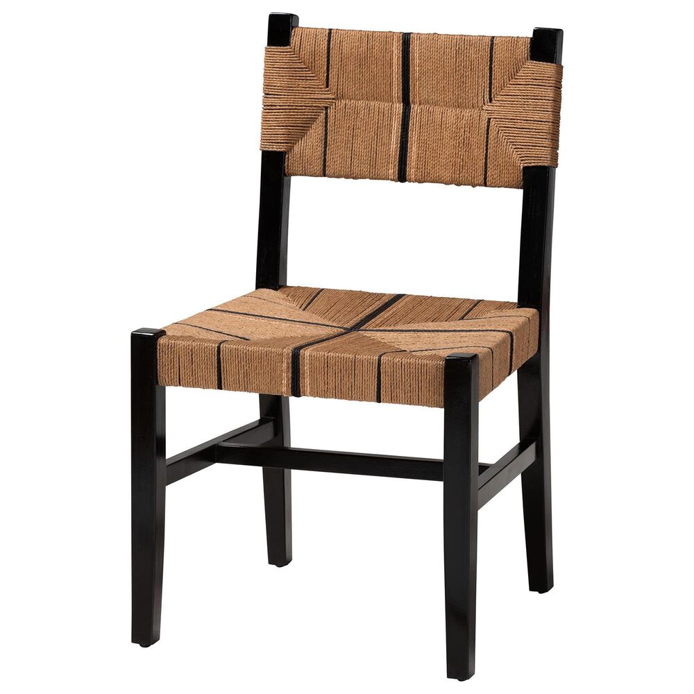 Baxton Studio Prita Side Chair in Black, , large