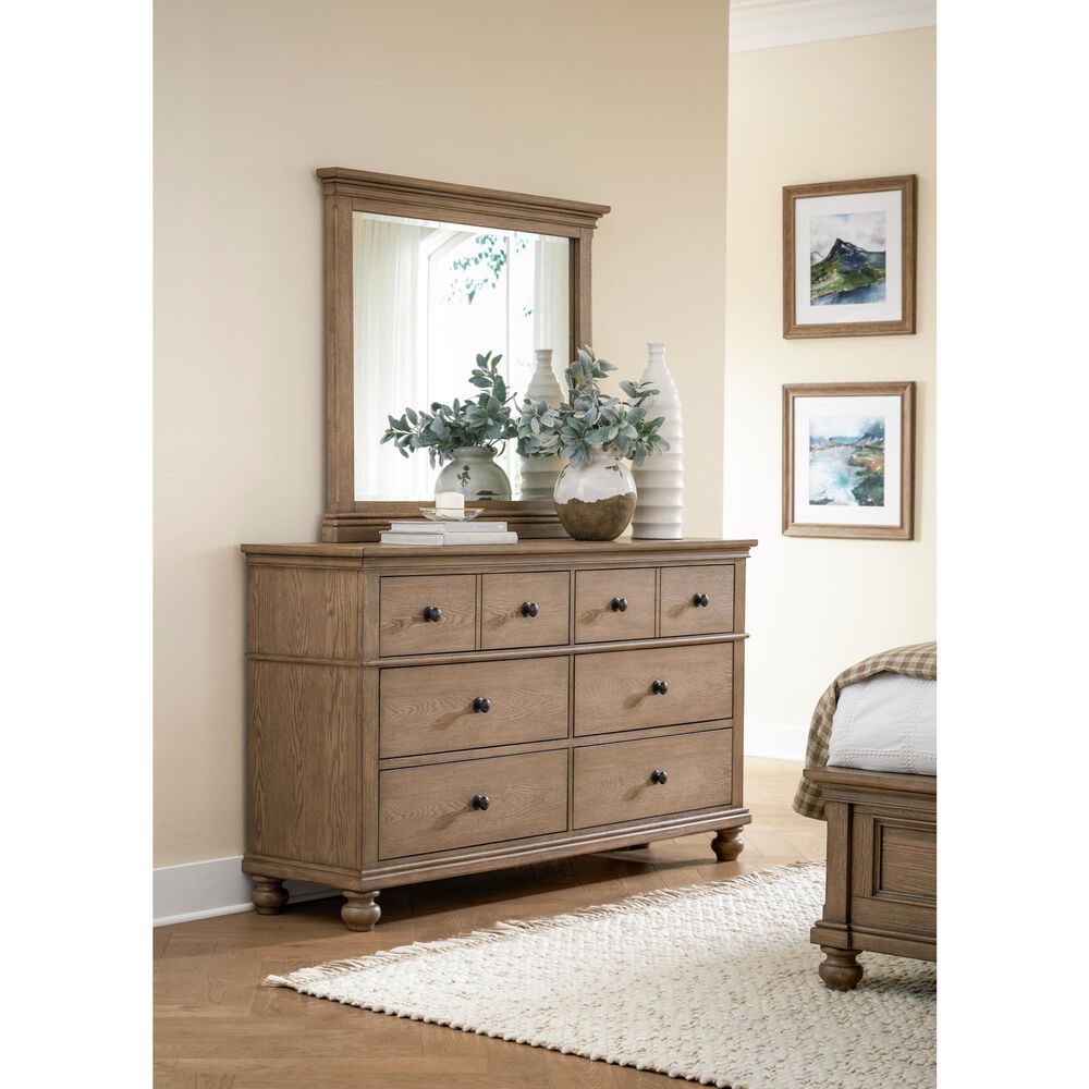 Riva Ridge Oxford 6-Drawer Dresser Only in Tan, , large