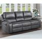 Crystal City Keily Manual Reclining Sofa with Dropdown Table in Dove Grey, , large