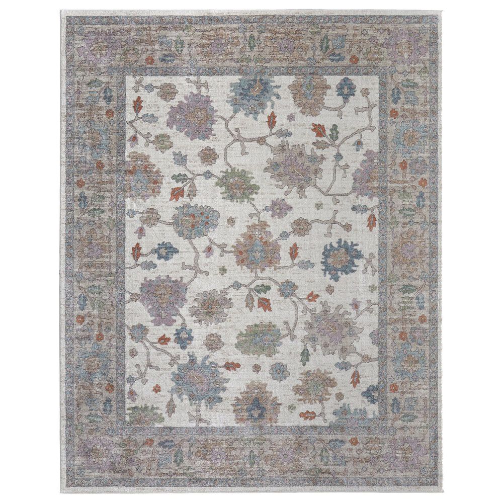 Feizy Dartmouth 39QJF 10" x 12"8" Ivory and Multicolor Area Rug, , large