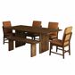 Mayberry Hill Brisbane 6-Piece Rectangular Dining Set in Brown, , large
