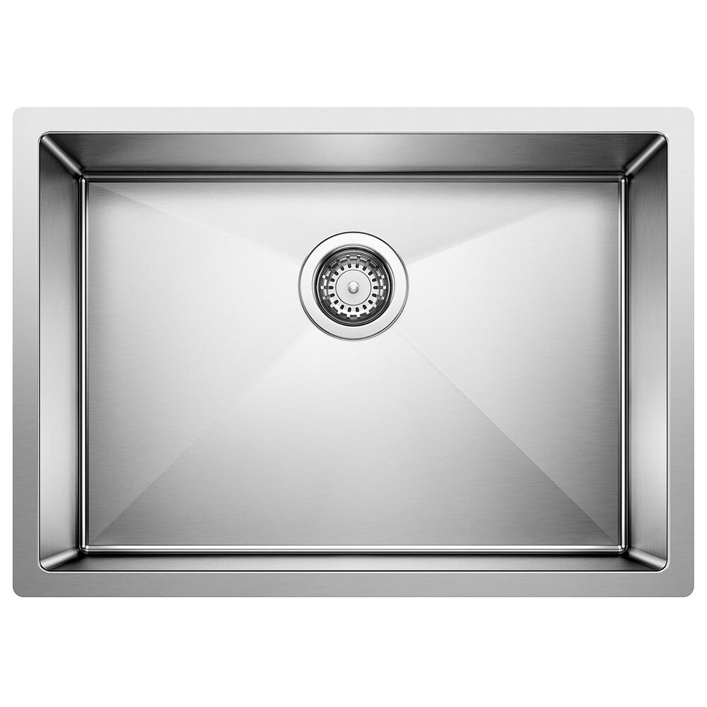 Blanco Precision 25" Single Bowl Kitchen Sink in Satin Polished, , large