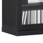 at HOME Cantilever 60" TV Stand with Fireplace Insert in Black, , large