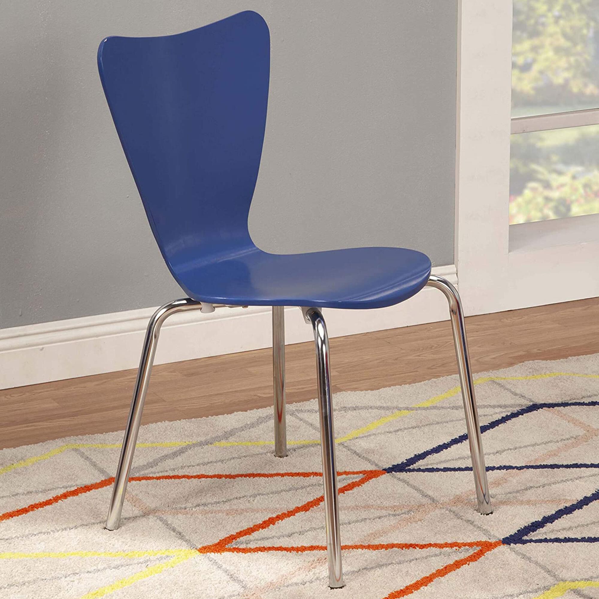 Legare Legare Desk Chair in Blue and Chrome NFM