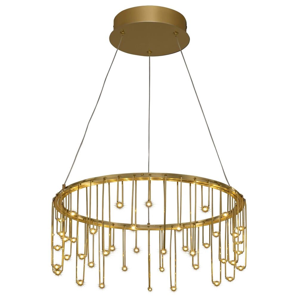 Golden Lighting Lucerna 18&quot; 1-Light LED Chandelier in Gold, , large