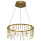 Golden Lighting Lucerna 18" 1-Light LED Chandelier in Gold, , large