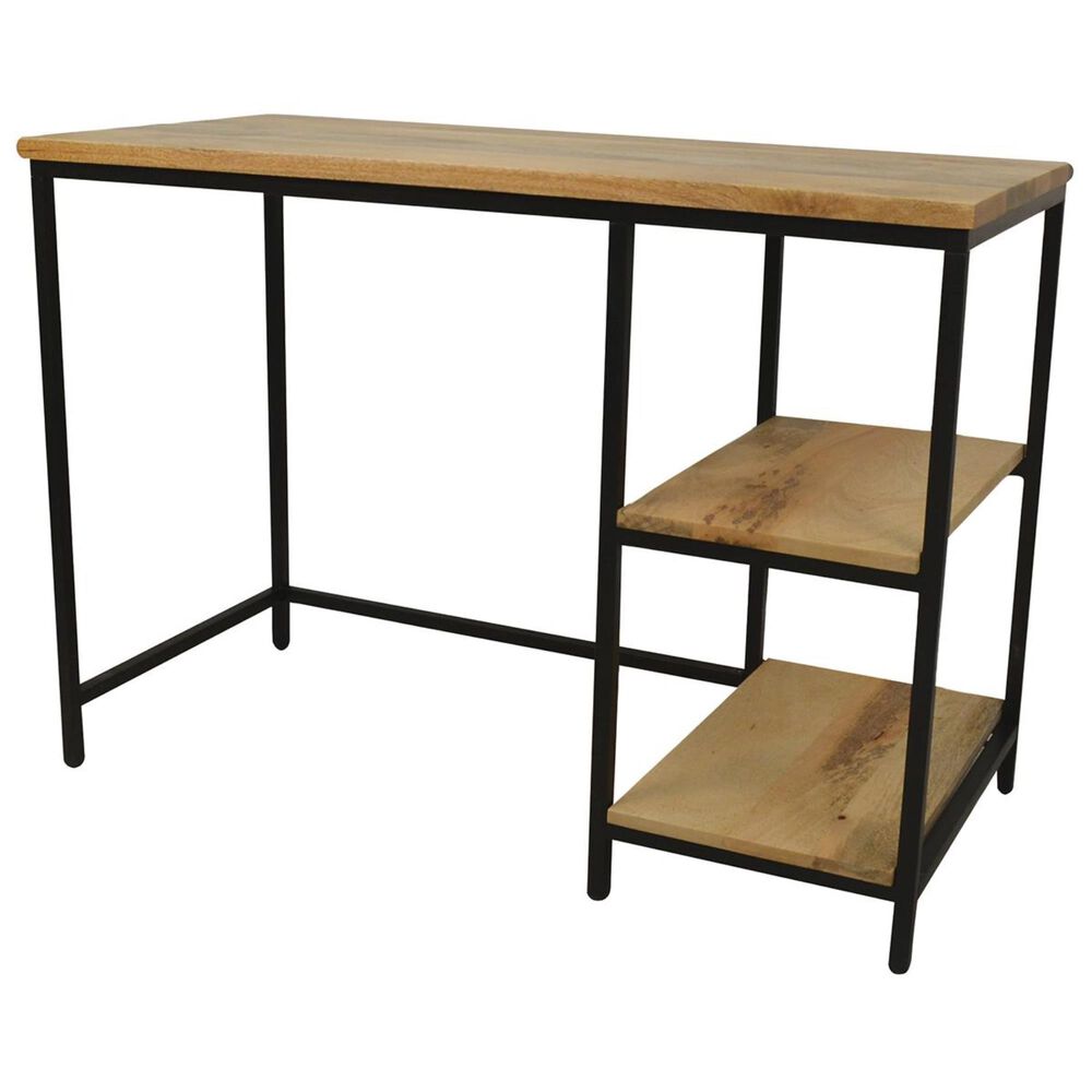 Carolina Cottage Anish Desk in Natural Mango and Black, , large
