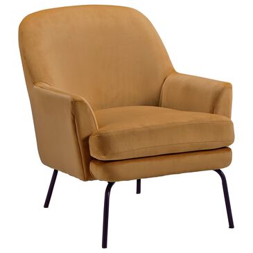 Signature Design by Ashley Dericka Accent Chair in Gold Velvet, , large