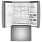 GE Profile 4-Piece Kitchen Package with 27.7 Cu. Ft. French Door Refrigerator and 30" Smart Freestanding Electric Range in Stainless Steel, , large