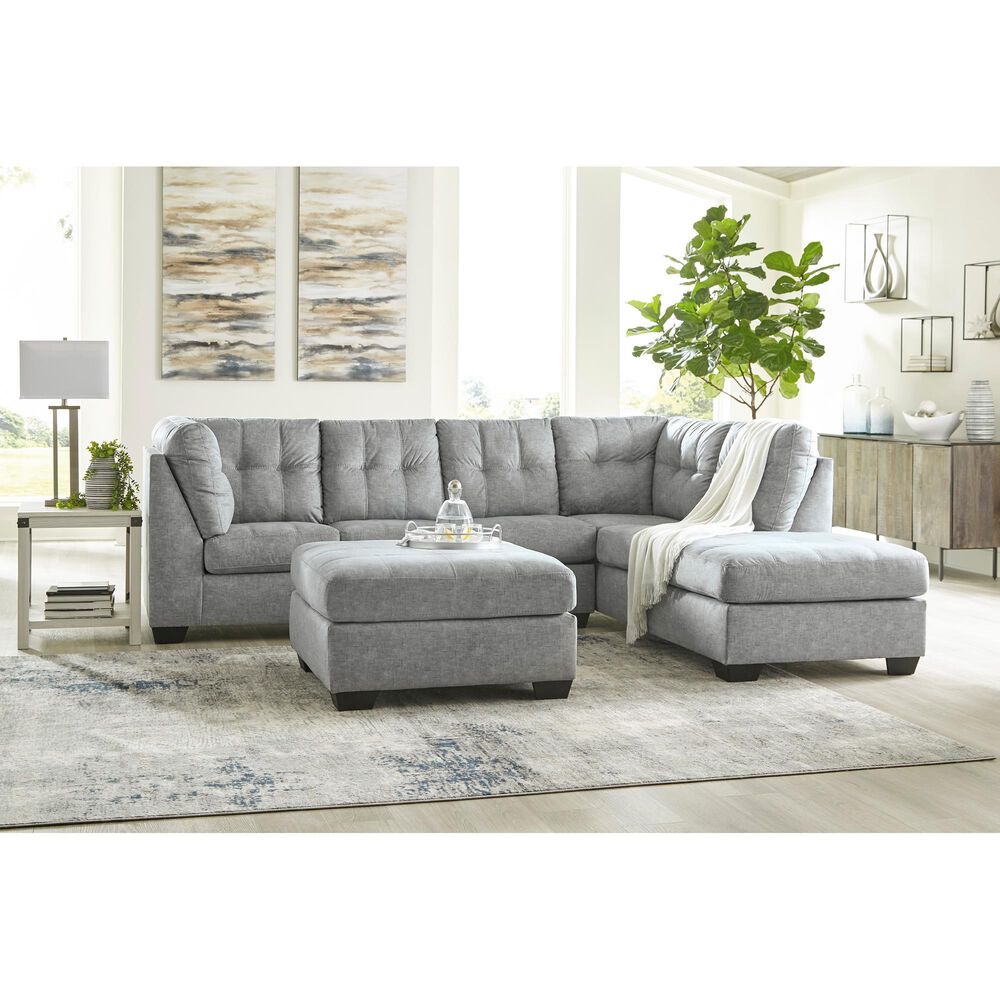 Signature Design by Ashley Falkirk 2-Piece Right Facing Sleeper Sectional with Chaise in Steel, , large