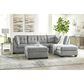 Signature Design by Ashley Falkirk 2-Piece Right Facing Sleeper Sectional with Chaise in Steel, , large