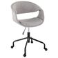 Lumisource Curvo Task Chair with Grey Cushion in Black, , large