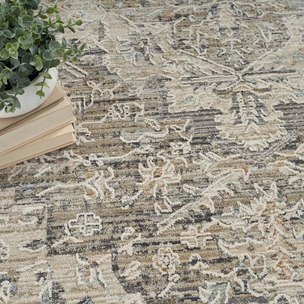 Nourison Lynx LNX04 12&#39; x 15&#39;9&quot; Ivory and Taupe Area Rug, , large