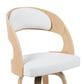 Armen Living Shelly Swivel Counter Height Stool in Oak, , large