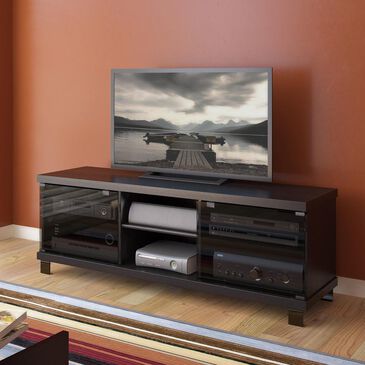 CorLiving Holland 59" TV Bench in Midnight Black, , large