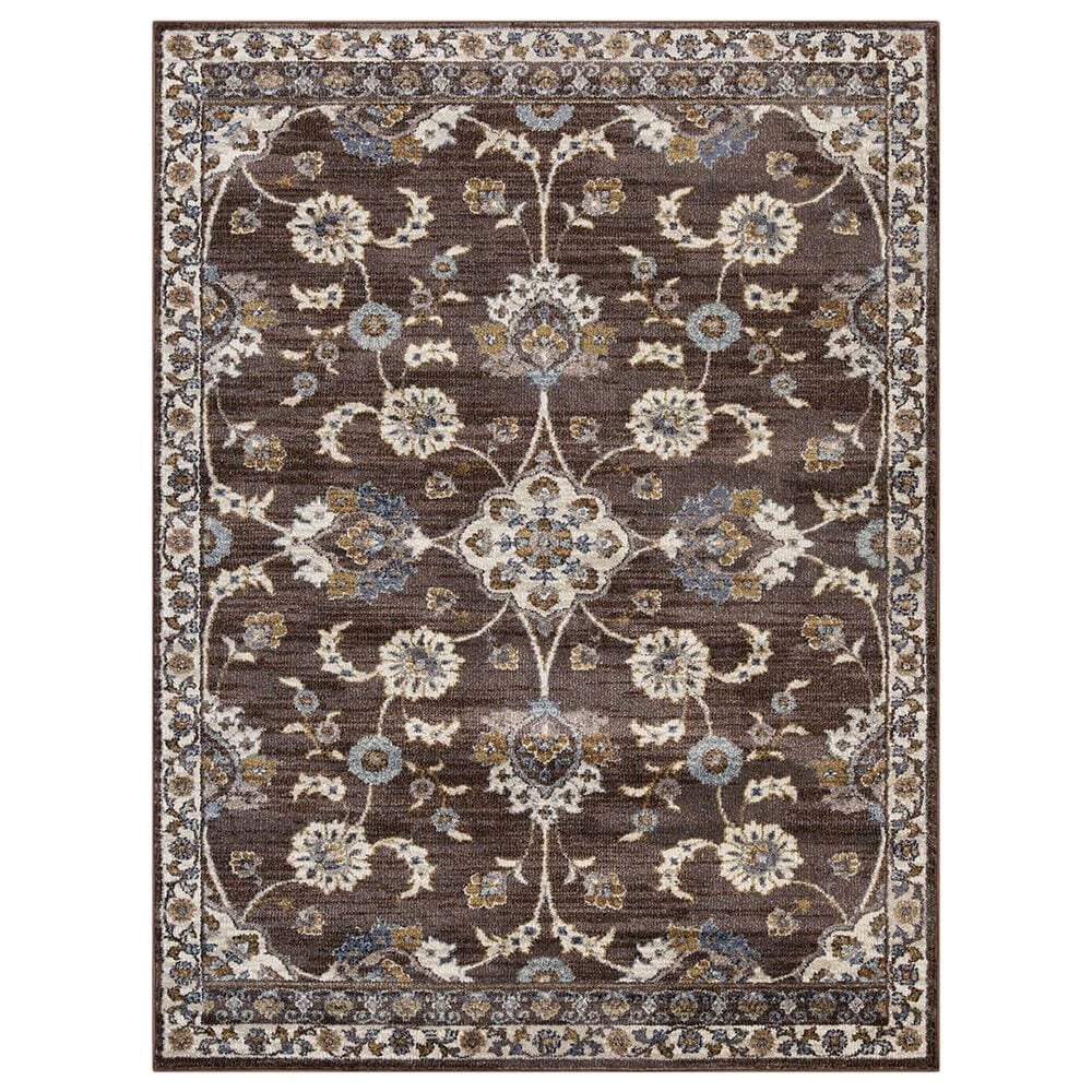 Amer Rugs Jordan 7"10" x 10"2" Brown Area Rug, , large