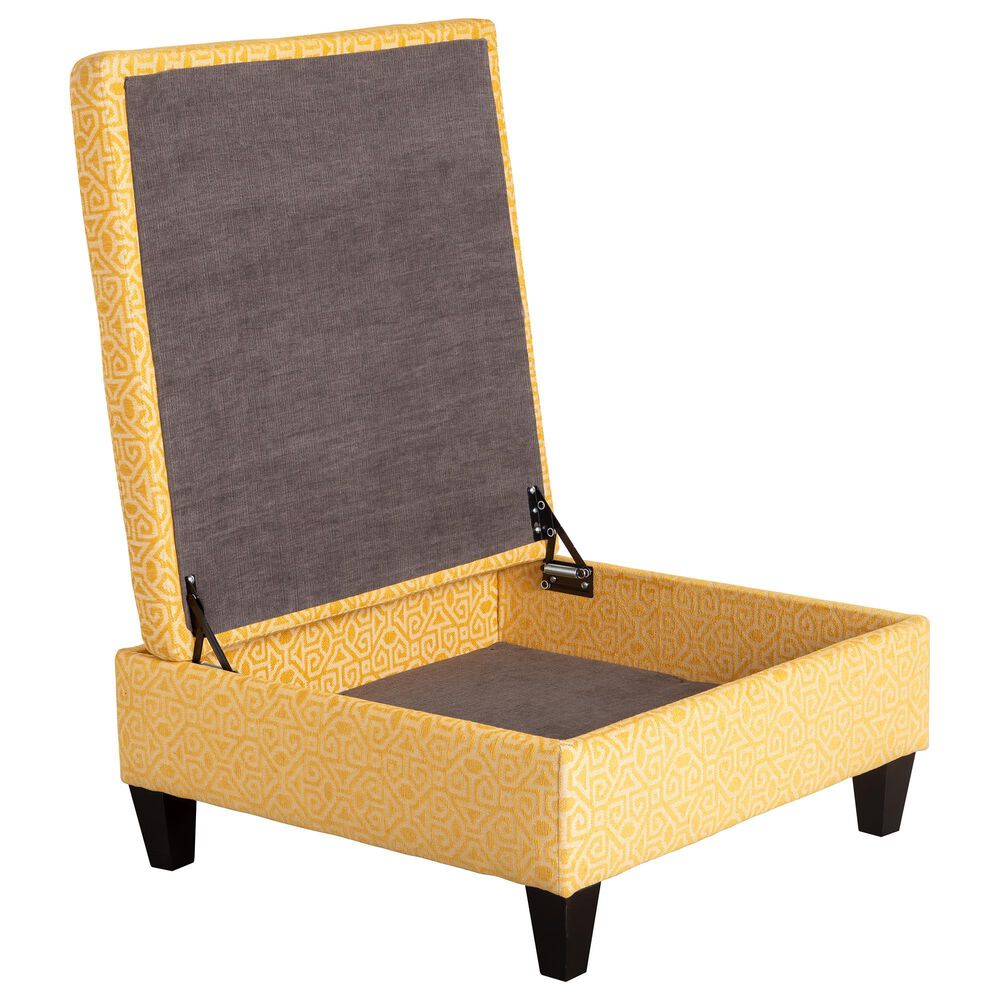 Jonathan Louis Raine Storage Ottoman in Wabansia Sunshine, , large