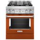 KitchenAid 4.1 Cu. Ft. Freestanding Gas Range with True Convection in Scorched Orange, , large
