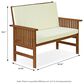 Noviland Patio Mediterranean Bench in Teak Oil, , large