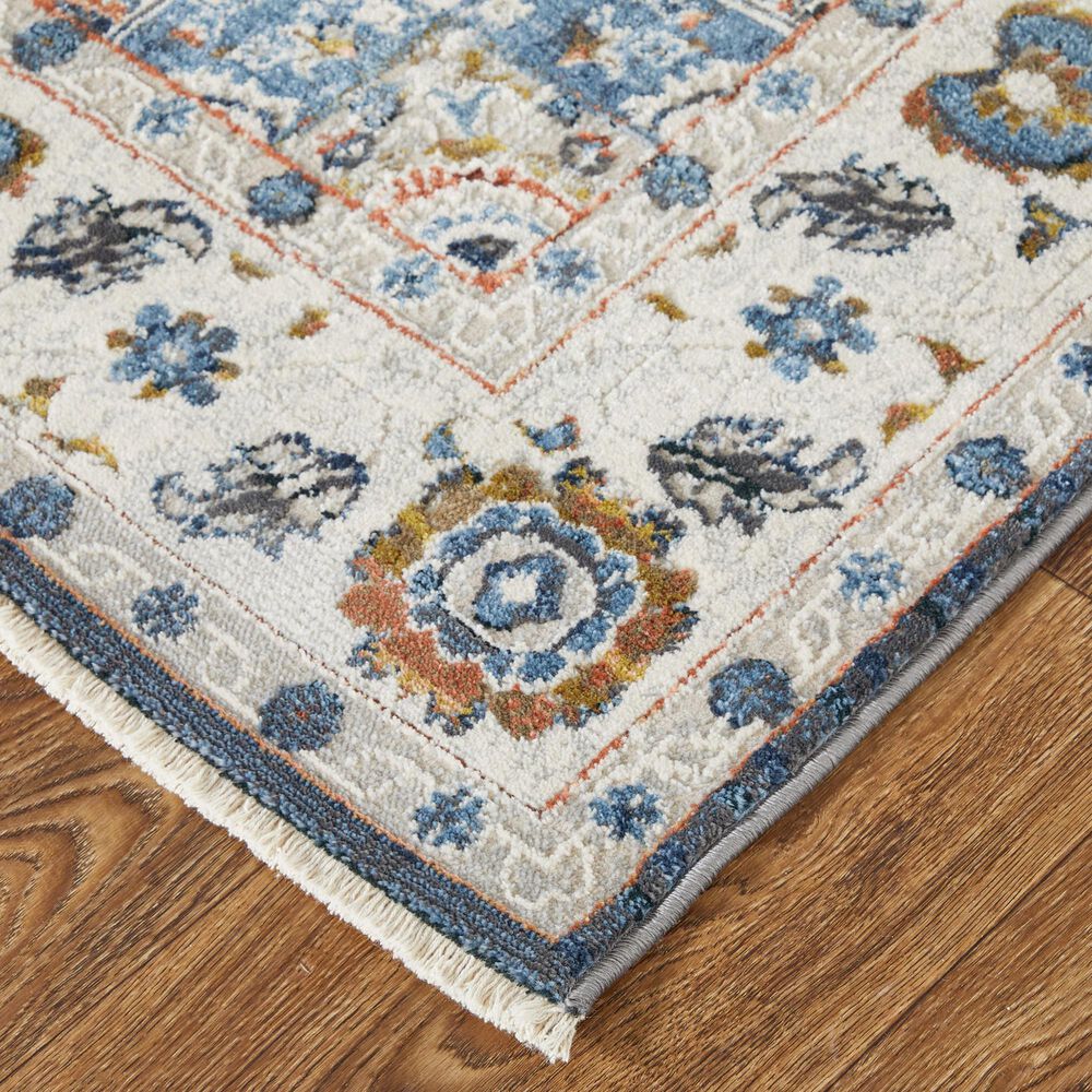 Feizy Kaia 39HTF 3&#39; x 10&#39; Blue and Red Runner, , large