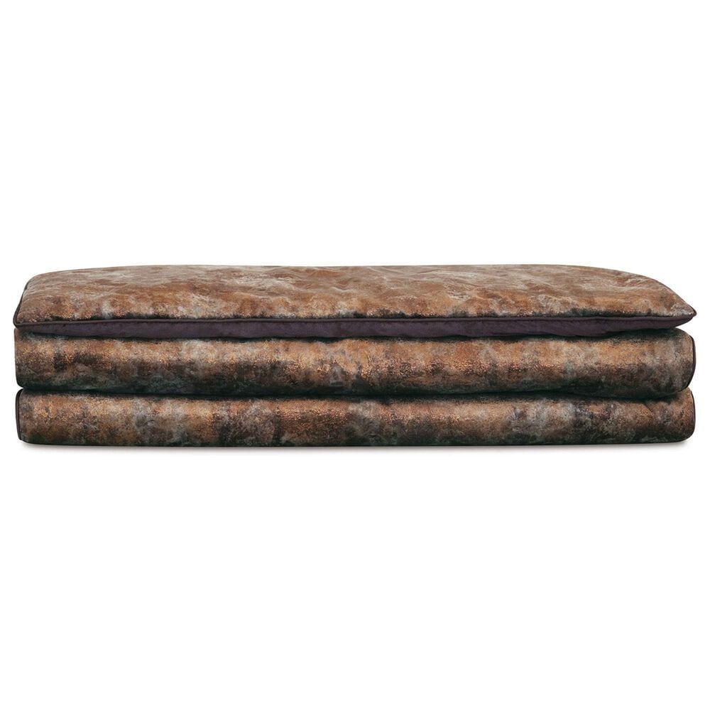 Eastern Accents Priscilla King Bed Scarf in Heidi Copper and Edris Charcoal, , large