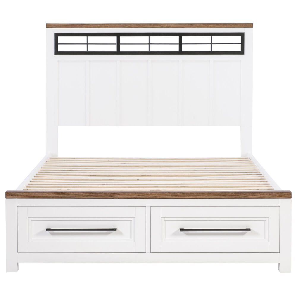 Legacy Classic Dutton 5-Piece Full Storage Bedroom Set in Natural White, Toasted Coconut and Aged Black, , large