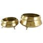 Maple and Jade Hammered Pot Indoor/Outdoor Planter in Gold (Set of 2), , large