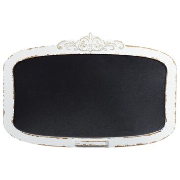 Maple and Jade 19" x 28" Vintage Chalkboard Wall Decor in Black and Cream White, , large