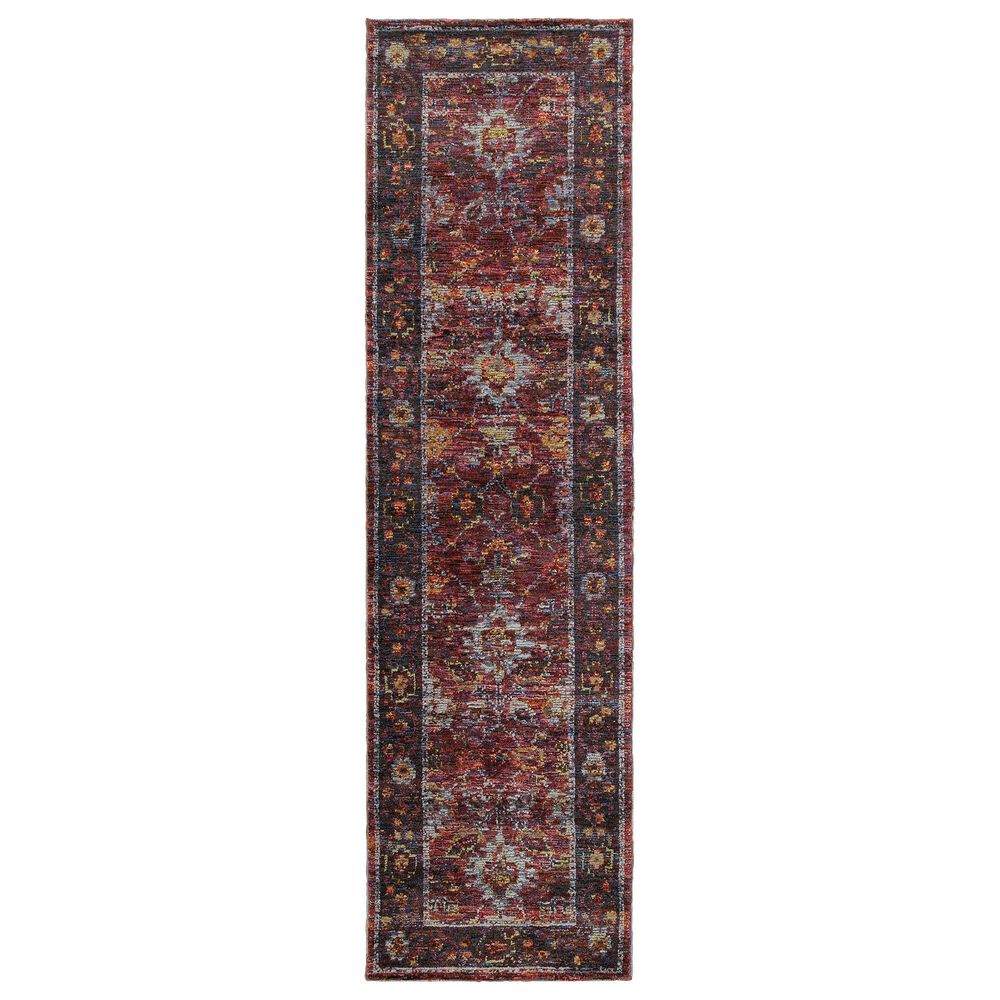Oriental Weavers Andorra 7153A 2"3" x 8" Red Runner, , large