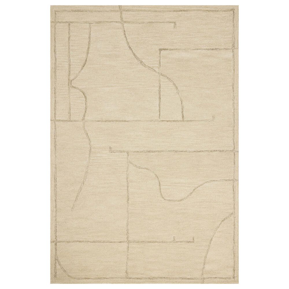 Jeremiah Brent x Loloi Barrow Ivory and Taupe 2" x 5" Runner, , large