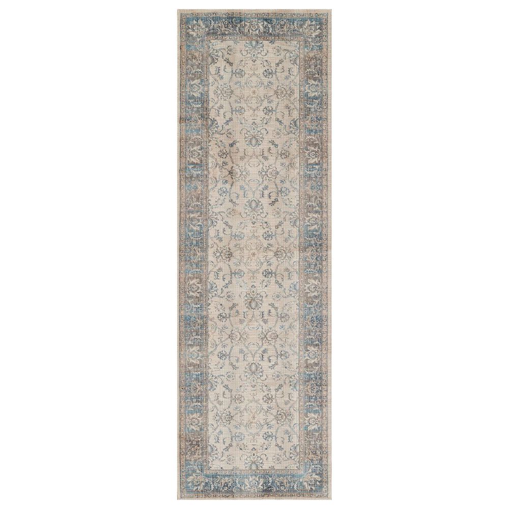 Momeni Izmir IZ-02 2"6" x 8" Blue Runner, , large